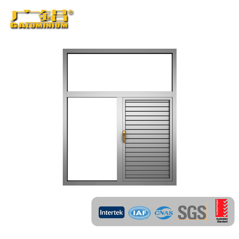 Aloi Aluminium Tahan Lama Kendalian Tangan Louver Blind