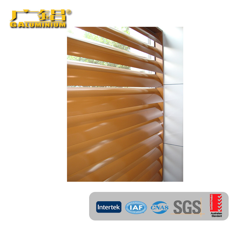 Warna Matahari Louver Aluminium Coklat